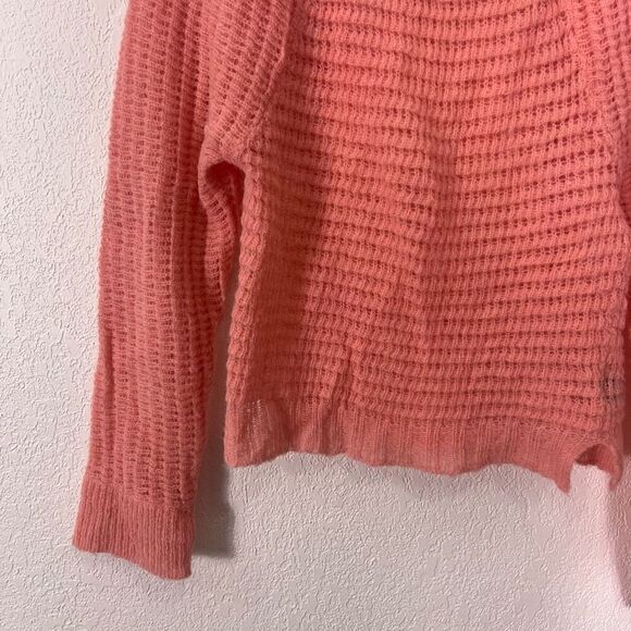 Rachel Comey Pink Waffle Knit Alpaca & Nylon Pullover Sweater - Picture 3 of 8